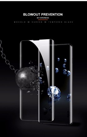 Защитное стекло 3D+ Full-Screen Mocolo для Samsung Galaxy S20
