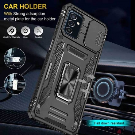 TPU+PC чехол Gate Ring Plaza New (с защитой камеры) для Samsung Galaxy M13 4G