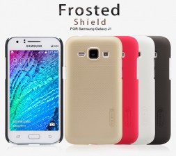 Пластиковая накладка Nillkin Super Frosted для Samsung J100H Galaxy J1 (+ пленка на экран)