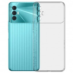 TPU чехол Prime Crystal Full Camera 1.5 mm для Tecno Spark 8P