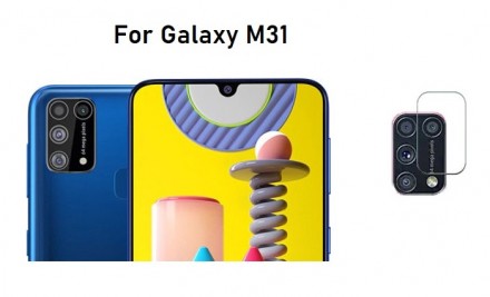 Прозрачное защитное стекло для Samsung Galaxy M31 (на камеру)