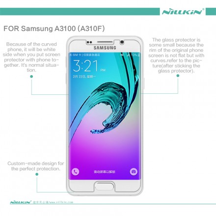 Защитная пленка на экран Samsung A310F Galaxy A3 Nillkin Crystal