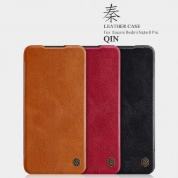 Чехол (книжка) Nillkin Qin для Xiaomi Redmi Note 8 Pro