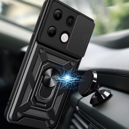 TPU+PC чехол Gate Ring Plaza (с защитой камеры) для Xiaomi Redmi Note 13 Pro 4G