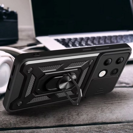 TPU+PC чехол Gate Ring Plaza (с защитой камеры) для Xiaomi Redmi Note 13 Pro 4G