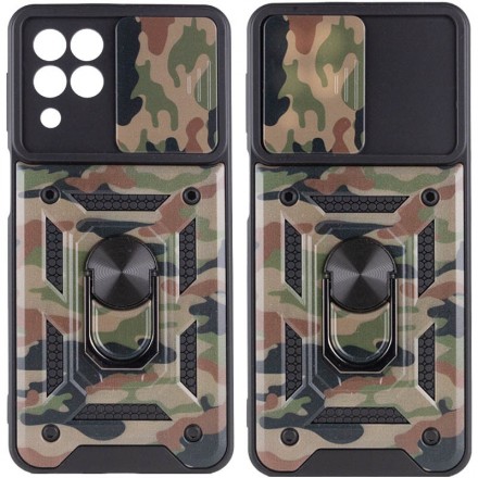 TPU+PC чехол Hunter Ring Gate (с защитой камеры) для Samsung Galaxy M53 5G