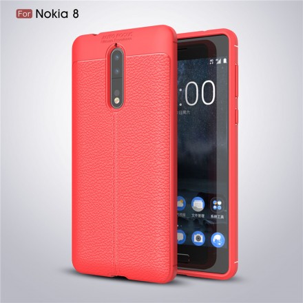 ТПУ накладка Skin Texture для Nokia 8