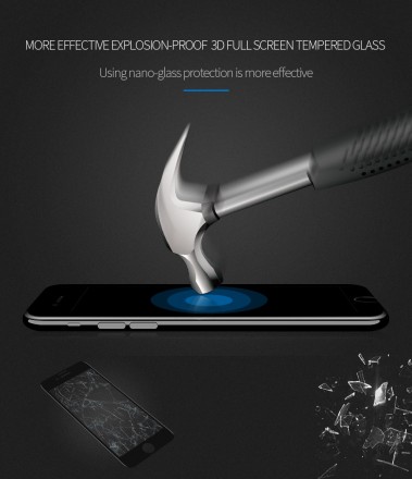Защитное стекло X-Level 3D+ c рамкой Full-Screen для iPhone 7 Plus