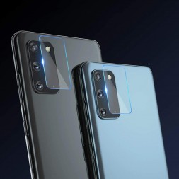 Прозрачное защитное стекло для Samsung Galaxy S20 (на камеру)