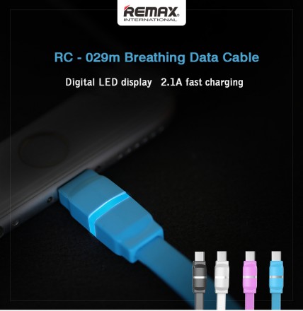 USB - MicroUSB кабель Remax Breathe (RC-29m)