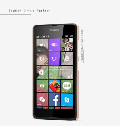 Пластиковая накладка Nillkin Super Frosted для Microsoft Lumia 540 (+ пленка на экран)