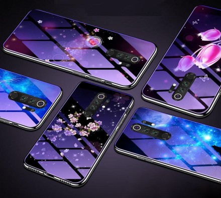 ТПУ чехол Violet Glass для Xiaomi Redmi 9