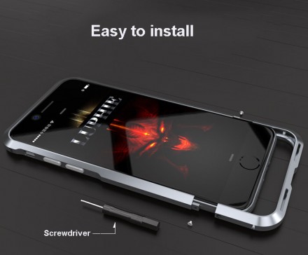 Металлический бампер Luphie Blade Sword для iPhone SE (2020)