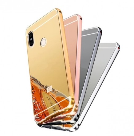 Металлический бампер с зеркальной крышкой для Xiaomi Redmi Note 5 Pro