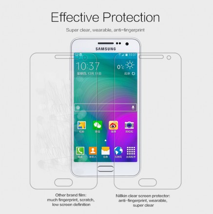 Защитная пленка на экран Samsung A300H Galaxy A3 Nillkin Crystal