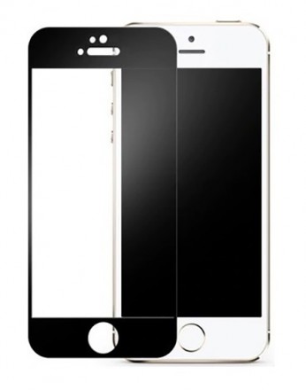 Защитное стекло Ceramic Full-Screen с рамкой для iPhone 5 / 5S / SE