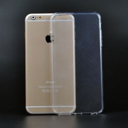 Ультратонкая ТПУ накладка Crystal для iPhone 6 Plus (прозрачная)