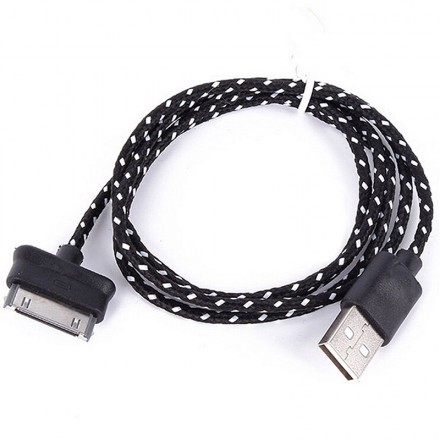 Тканевый USB кабель 30 pin для iPhone 4 / 4S