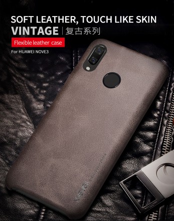 Кожаный чехол накладка X-Level Vintage Series для Huawei Honor 10 Lite