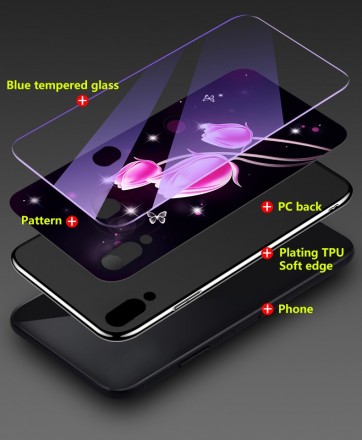 ТПУ накладка Violet Glass для Samsung Galaxy A20 A205F