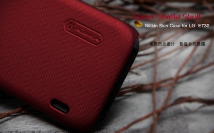 Пластиковая накладка Nillkin Super Frosted для LG E730 Optimus Sol (+ пленка на экран)