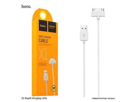 USB кабель - 30pin (iPhone 4 / 4s) HOCO X1 Rapid