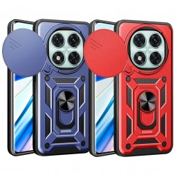 TPU+PC чехол Gate Ring Plaza (с защитой камеры) для Xiaomi Redmi Note 14 Pro 5G