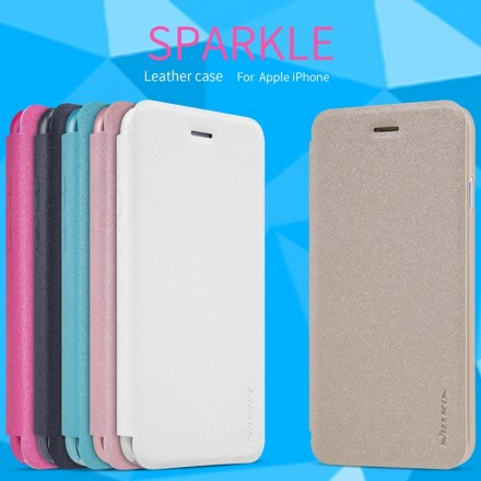 Чехол (книжка) Nillkin Sparkle для iPhone SE (2020)