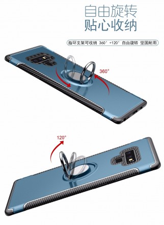 Накладка Strips Ring Texture для Samsung Galaxy Note 9 (c подставкой)