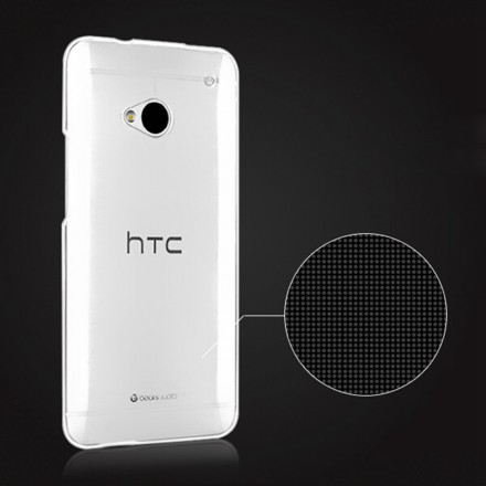 Ультратонкая ТПУ накладка Crystal для HTC One Dual Sim (прозрачная)