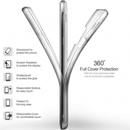 Прозрачный чехол Full Body 360 Degree для Huawei P30 Pro