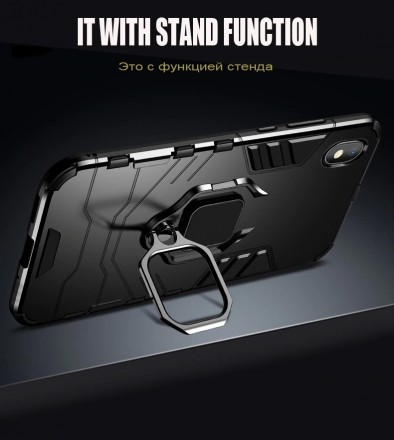 Чехол Strong Guard Ring для Huawei Honor 8S (c подставкой)