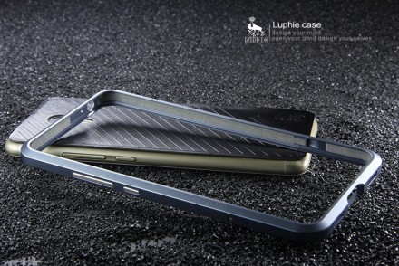 Металлический бампер Luphie Blade Sword with PU back для Meizu M3 Note