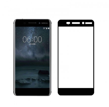 Защитное стекло 5D+ Full-Screen с рамкой для Nokia 6.1