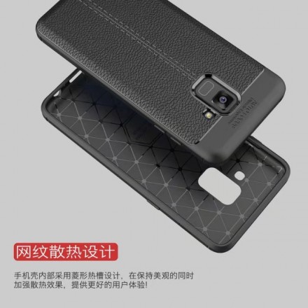ТПУ накладка Skin Texture для Samsung Galaxy A8 Plus 2018 A730F