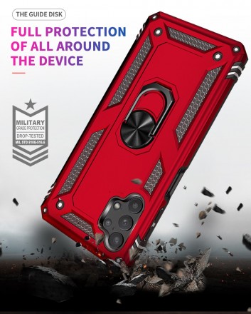 TPU+PC чехол Ring Plaza (с подставкой) для Samsung Galaxy A32