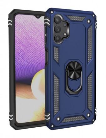TPU+PC чехол Ring Plaza (с подставкой) для Samsung Galaxy A32