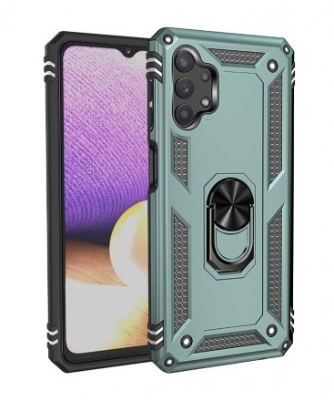 TPU+PC чехол Ring Plaza (с подставкой) для Samsung Galaxy A32