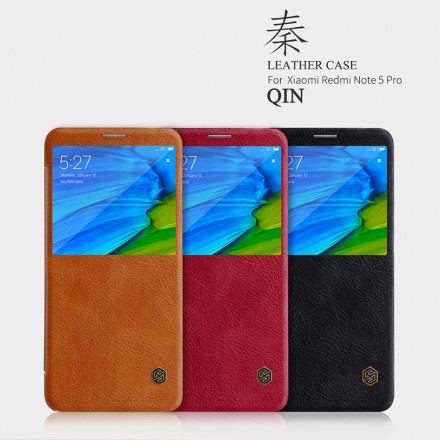 Чехол (книжка) Nillkin Qin для Xiaomi Redmi Note 5 Pro