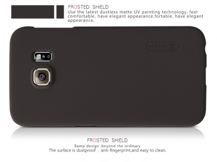 Пластиковая накладка Nillkin Super Frosted для Samsung G925F Galaxy S6 Edge (+ пленка на экран)