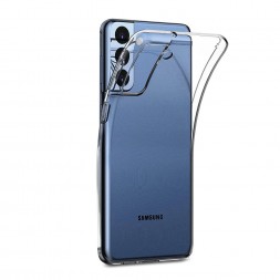 Ультратонкий ТПУ чехол Crystal для Samsung Galaxy S21 FE (прозрачный)