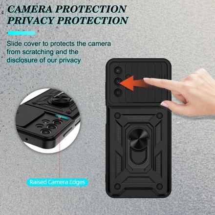 TPU+PC чехол Gate Ring Plaza (с защитой камеры) для Samsung Galaxy A23