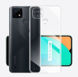 TPU чехол Prime Crystal Full Camera 1.5 mm для Realme C21Y
