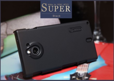 Пластиковая накладка Nillkin Super Frosted для Sony Xperia Sola (MT27i) (+ пленка на экран)