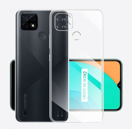TPU чехол Prime Crystal Full Camera 1.5 mm для Realme C25Y