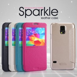 Чехол (книжка) Nillkin Sparkle для Samsung G900 Galaxy S5