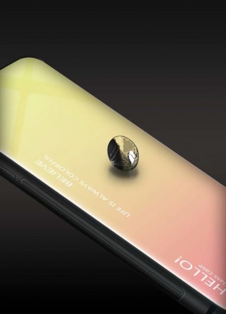 ТПУ накладка Color Glass для Xiaomi Mi A2 Lite