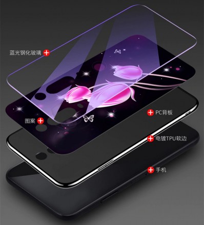 ТПУ чехол Violet Glass для Xiaomi Mi 9T Pro