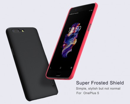 Пластиковая накладка Nillkin Super Frosted для OnePlus 5 (+ пленка на экран)
