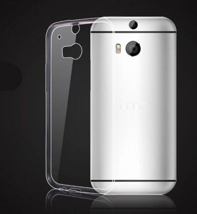 Ультратонкая ТПУ накладка Crystal для HTC One M8 / M8 Dual Sim (прозрачная)